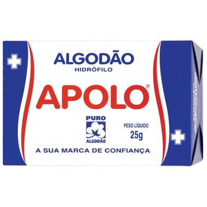 Algodão Hidrófilo Apolo Apolo com 25g