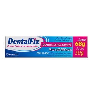 Creme Fixador para Dentaduras sem Sabor DentalFix 68g