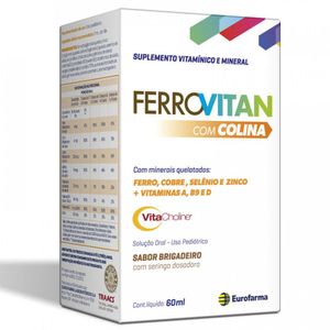 Suplemento Vitamínico E Mineral Ferrovitan com Colina Solução Oral 60ml