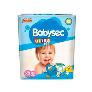 Fralda Babysec Galinha Pintadinha UltraSec Jumbo Tamanho XG 20 Unidades