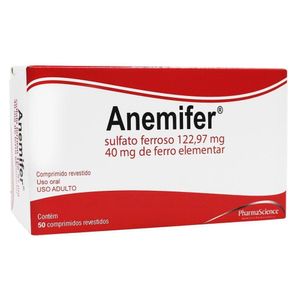 Anemifer 40mg com 50 Comprimidos Revestidos