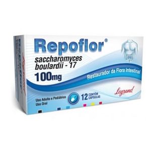 Repoflor 100mg com 12 Cápsulas Gelatinosas Duras