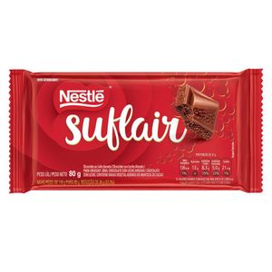 Barra de Chocolate ao Leite Aerado Suflair 80g