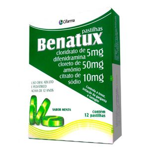 Benatux Pastilha Sabor Menta com 12 Pastilhas