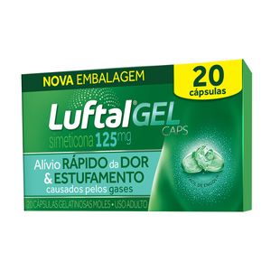 Luftal 125mg com 20 Cápsulas Gelatinosas Moles