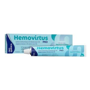 Hemovirtus Pro 5% + 2,0% + 2,0% + 10% com 10 Aplicadores Pomada de Uso Dermatológico 30g