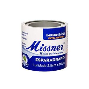 Esparadrapo Impermeável Missner 2,5cm x 90cm com 1 Unidade