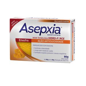 Sabonete Barra Enxofre Asepxia Caixa 80g