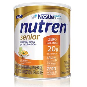 Complemento Alimentar Nutren Senior Sem Sabor Zero Lactose com 740g