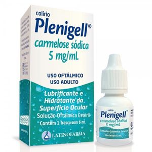 Plenigell 5mg/ml Solução de Uso Oftálmico Frasco Gotejador 5ml