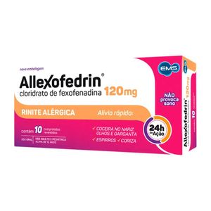 Allexofedrin 120mg com 10 Comprimidos Revestidos