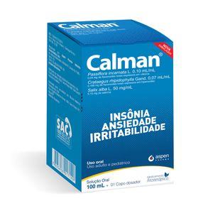 Calman 0,10ml/ml + 0,07ml/ml + 50mg/ml Solução de Uso Oral Frasco 100ml