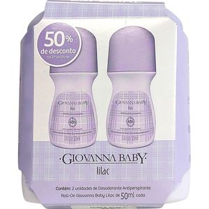 Desodorante Roll-On Lilac Giovanna Baby com 2 Unidades com 50ml