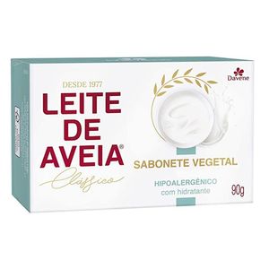 Sabonete em Barra Vegetal Davene sem Perfume Leite de Aveia Clássico 90g