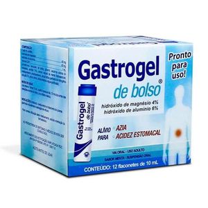 Gastrogel de Bolso Solução de Uso Oral com 12 Flaconetes com 10ml