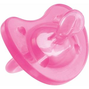 Chupeta Soft 100% Silicone Rosa Tamanho Nº 2 Fiona com 1 Unidade