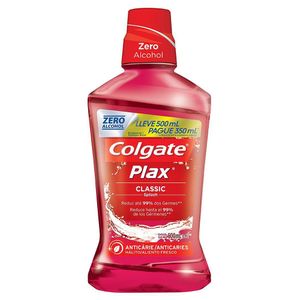 Enxaguante Bucal Colgate Plax Classic Pague 350ml e Leve 500ml