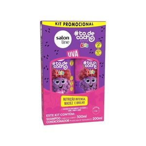 Kit Salon Line Uva #Todecacho Kids com Shampoo 300ml + Condicionador 200ml