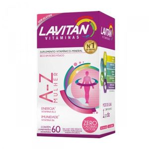 Suplemento Vitamínico Lavitan A-Z Mulher com 60 Comprimidos Revestidos