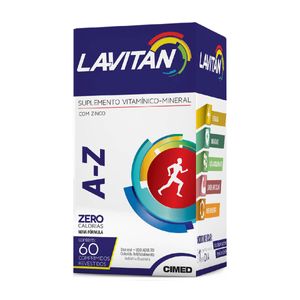 Suplemento Vitamínico Mineral Lavitan A-Z Original com 60 Comprimidos Revestidos