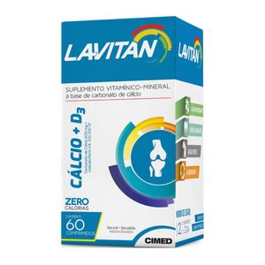 Suplemento Vitamínico Lavitan Cálcio + D3 com 60 Comprimidos