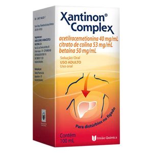 Xantinon Complex 40mg/ml + 53mg/ml + 50mg/ml Solução de Uso Oral Frasco 100ml
