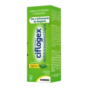 Ciflogex 1,5mg/ml Colutório Sabor Menta Frasco Spray 30ml