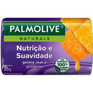Sabonete em Barra Geléia Real e Proteína Nutrição & Suavidade Palmolive Naturals 85g