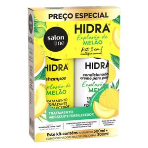 Kit Salon Line Hidra Explosão de Melão com Shampoo 300ml + Condicionador 300ml