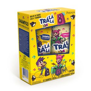 Kit sem Embaraço Personagem Trá Lá Lá com 1 Shampoo 480ml + 1 Condicionador 480ml
