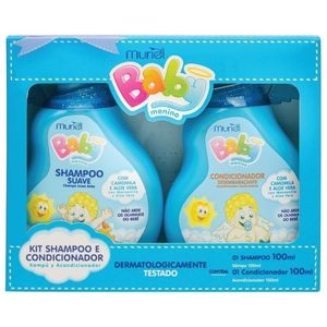 Kit Baby Menino Muriel com 1 Shampoo 100ml + 1 Condicionador 100ml