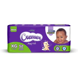 Fralda Descartável Infantil Magic Care XG Cremer com 52 Unidades