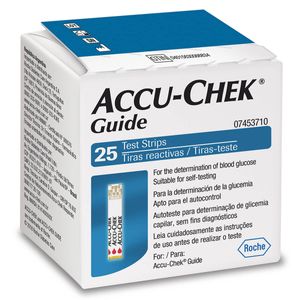 Tiras para Controle de Glicemia Accu-Chek Guide com 25 Unidades