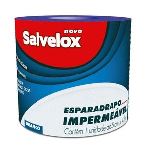 Esparadrapo Impermeável Salvelox 5cm X 4,5m com 1 Unidade