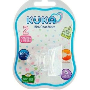 Bico de Mamadeira Kuka Ortodôntico 6 Meses+ M com 1 Unidade