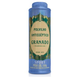 Polvilho Antisséptico Granado Sport 3,0g + 0,352g + 17,602g + 11,735g Pó de Uso Dermatológico Frasco 100g
