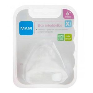 Bico para Mamadeira X MAM Fluxo Super Rápido 6 Meses+ com 1 Unidade