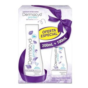 Kit Sabonete Íntimo Dermacyd Delicata 200ml + Grátis 100ml