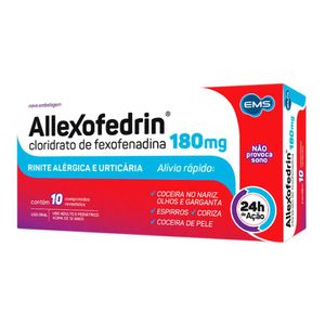 Allexofedrin 180mg com 10 Comprimidos Revestidos