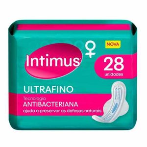 Absorventes Intimus Antibacteriana com Abas com 28 Unidades