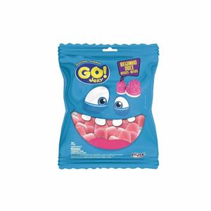 Go Jelly Bala Gelatina Beijinho Sabor Morango 70g