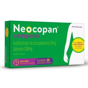 Neocopan Composto 10mg + 250mg com 20 Comprimidos Revestidos