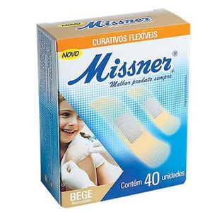 Missner Curativos Bege Flexível com 40 Unidades