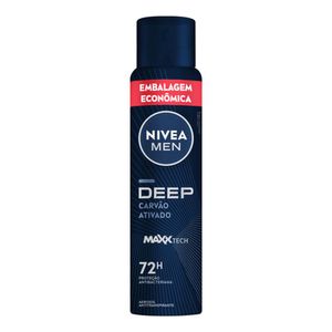 Desodorante Nivea Deep Carvão Ativado 72H 200ml