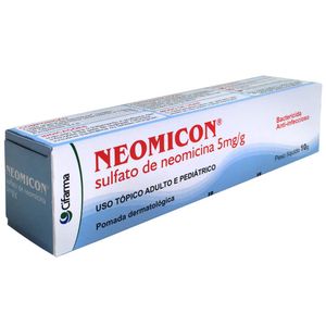 Neomicon 5mg/g Pomada de Uso Dermatológico Bisnaga 10g