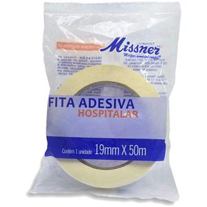 Fita Adesiva Hospitalar 19mm X 50m Missner com 1 Rolo
