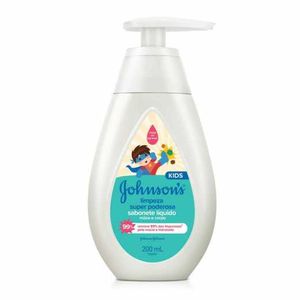 Sabonete Líquido Johnson's Kids Limpeza Super Poderosa 200ml