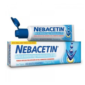 Nebacetin 5mg/g + 250UI/g Pomada de Uso Dermatológico 15g