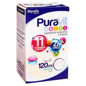 Suplemento Vitamínico E Mineral Puravit Multi 120ml