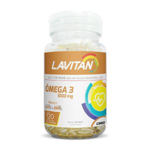Suplemento Vitamínico Lavitan Ômega 3 com 120 Cápsulas
